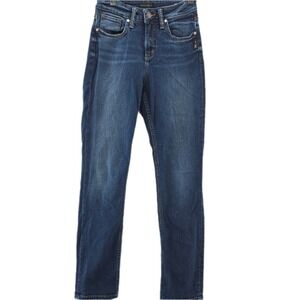 Silver Jeans Women's 27x31‎ Avery Straight Leg Dark Wash High Rise Regular Fit